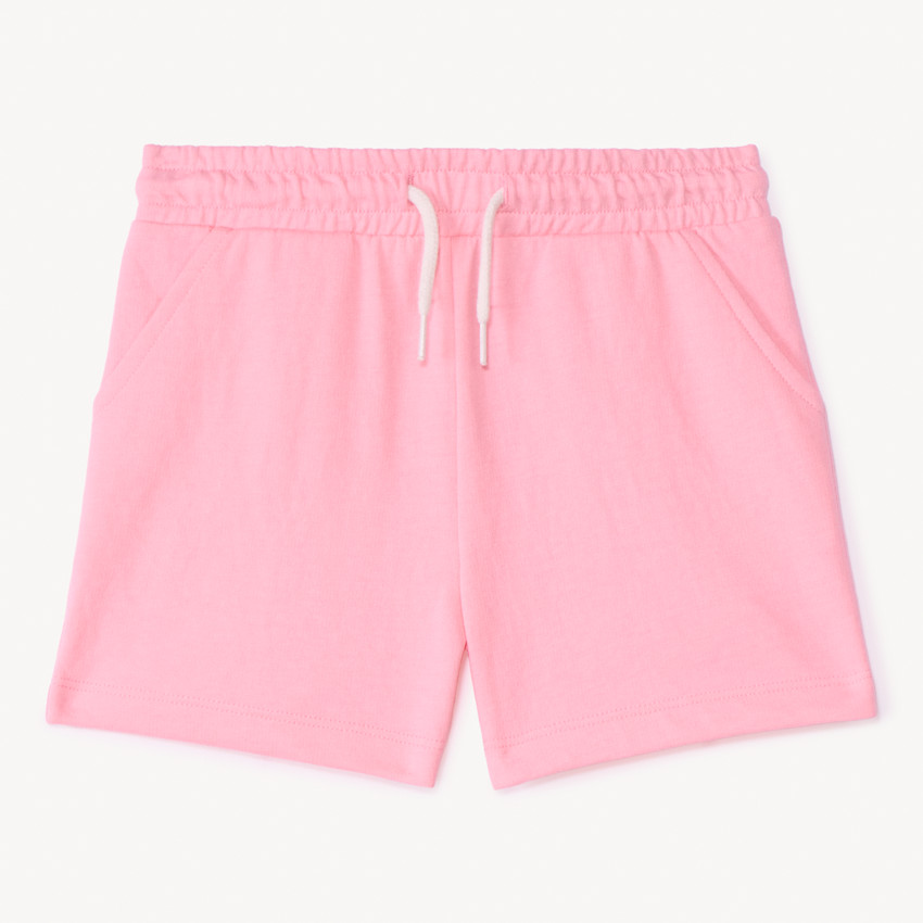 Pantalón corto de punto en color liso para niña 