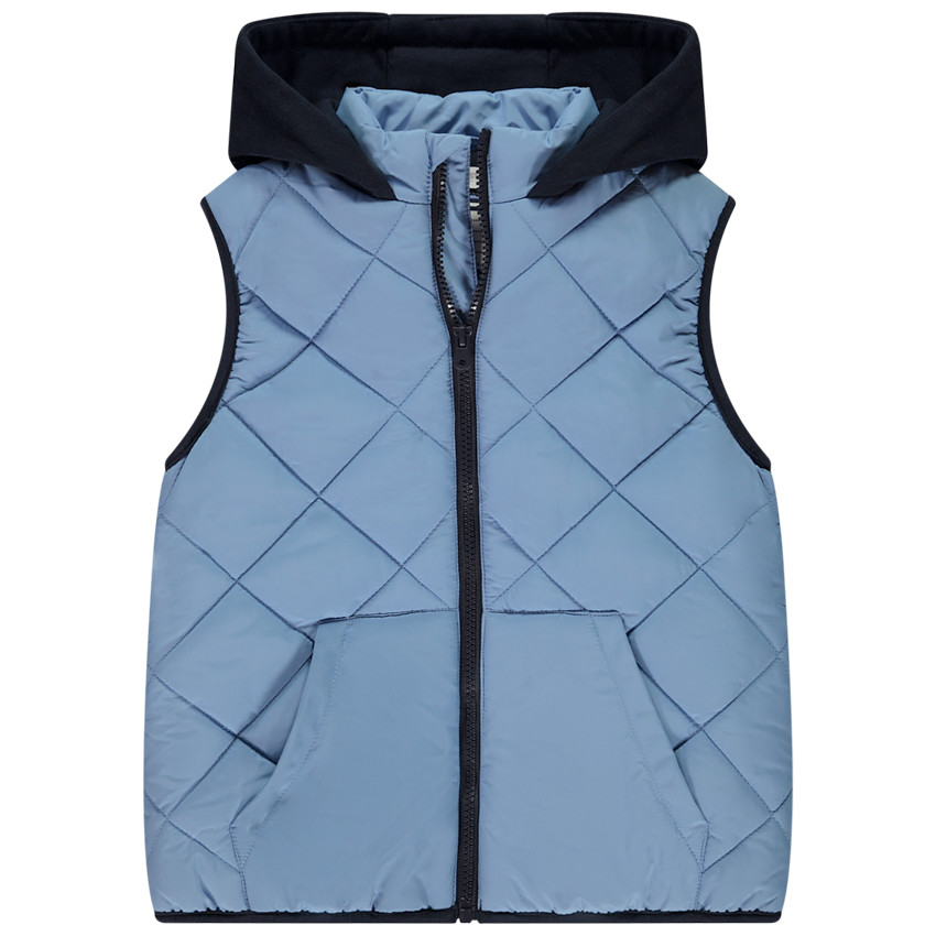 Chaleco acolchado con capucha de felpa para niño 