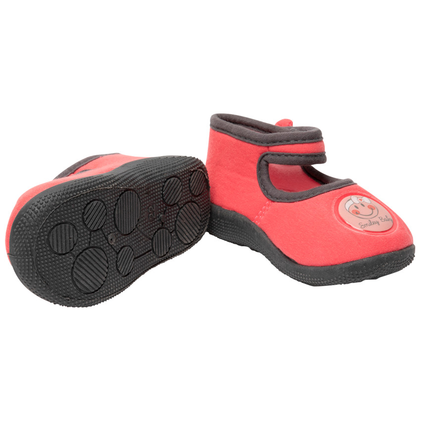 Patucos de jersey con parche Smiley Baby 