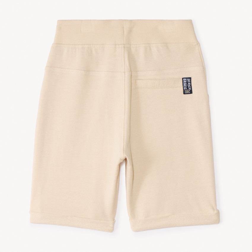 Bermudas de felpa lisa niño 