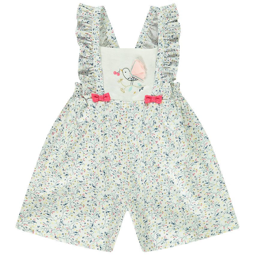 Combinaison courte en satin de coton pour bébé fille  Additional Combinaison courte en satin de coton pour bébé fille