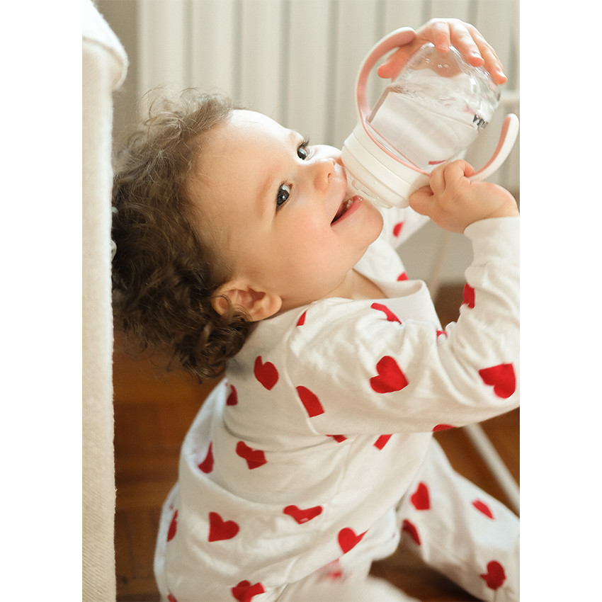 Biberon d'apprentissage 2 en 1 210 ml - Windy Blue 