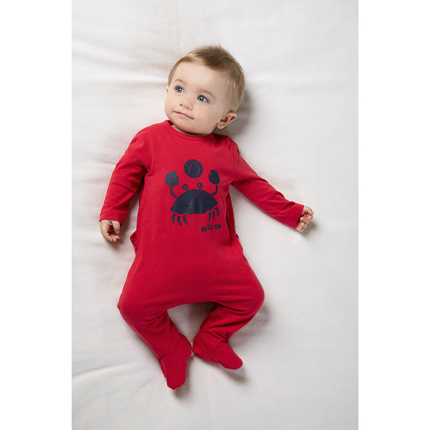 Pelele jersey estampado cangrejo  