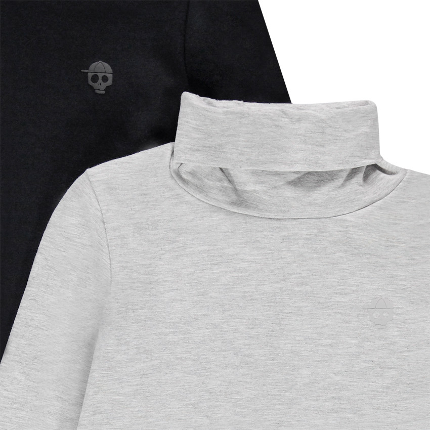 Pack de 2 sueteres cuello alto de algodón bio Main Pack de 2 sueteres cuello alto de algodón bio