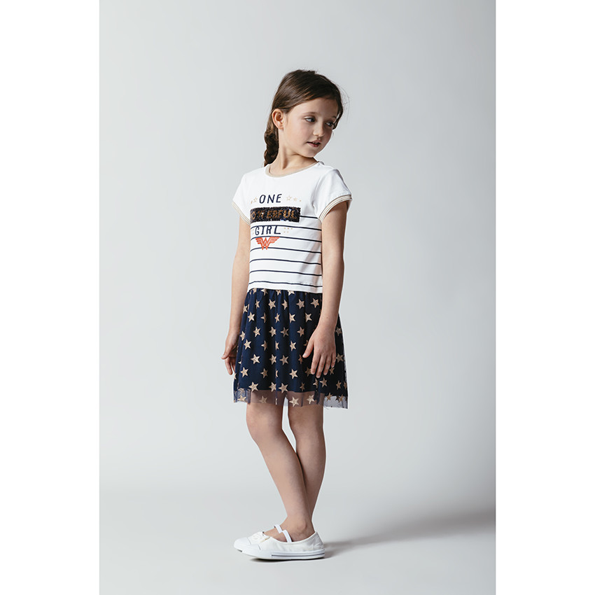 Vestido efecto 2 en 1 tul y lentejuelas Wonder Woman  Additional Vestido efecto 2 en 1 tul y lentejuelas Wonder Woman