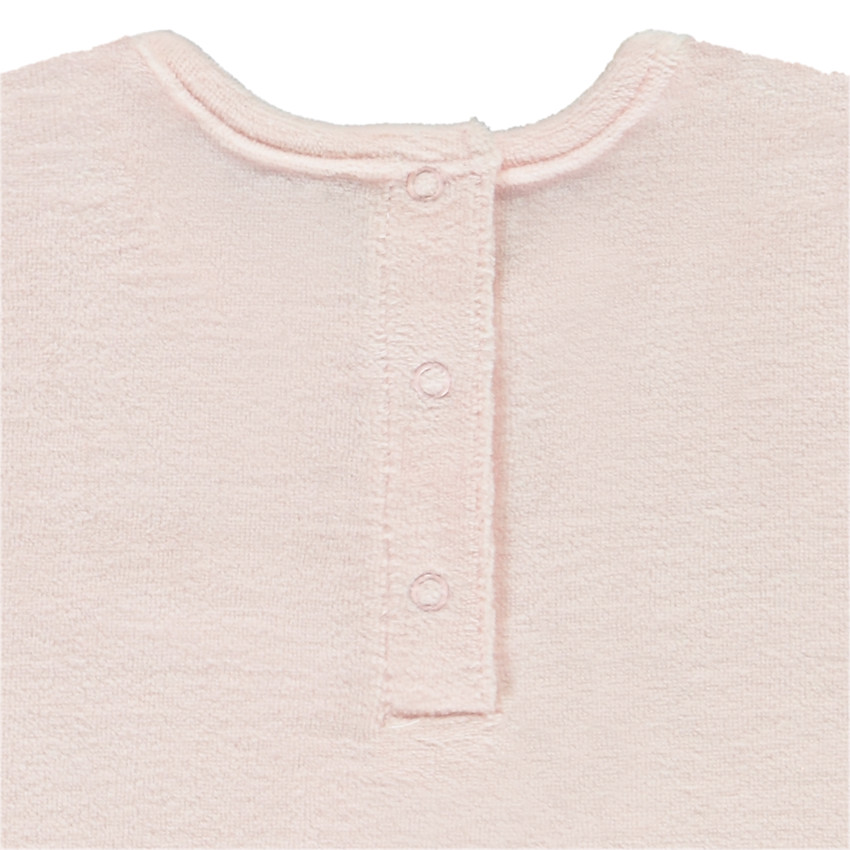 Conjunto de pijama largo de terciopelo con estampado de dinosaurios para niña. 