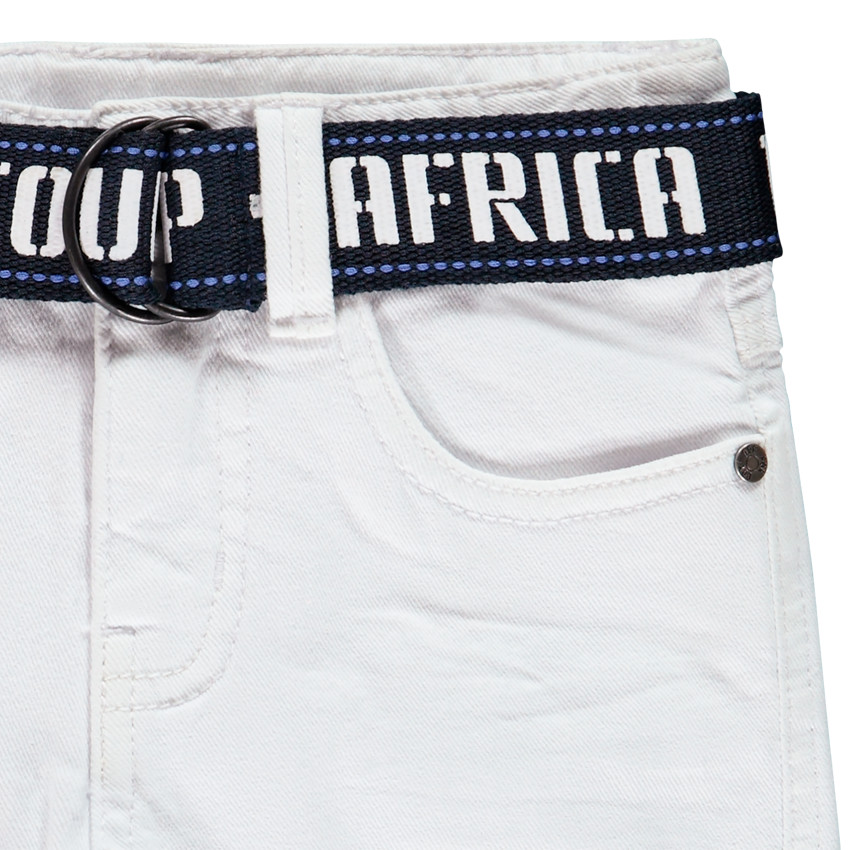 Bermuda jean avec ceinture pour garçon 