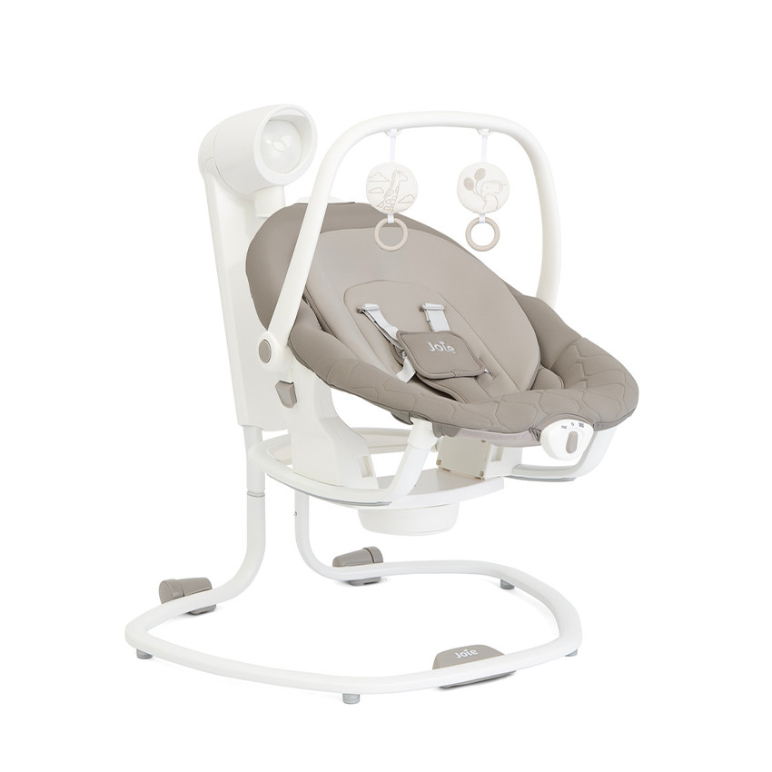 Balancelle électrique et transat Serina 2 en 1 walnut 