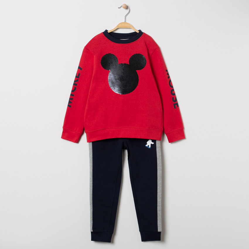 Jogging en molleton avec serti Mickey Disney en sequins magiques  Additional Jogging en molleton avec serti Mickey Disney en sequins magiques