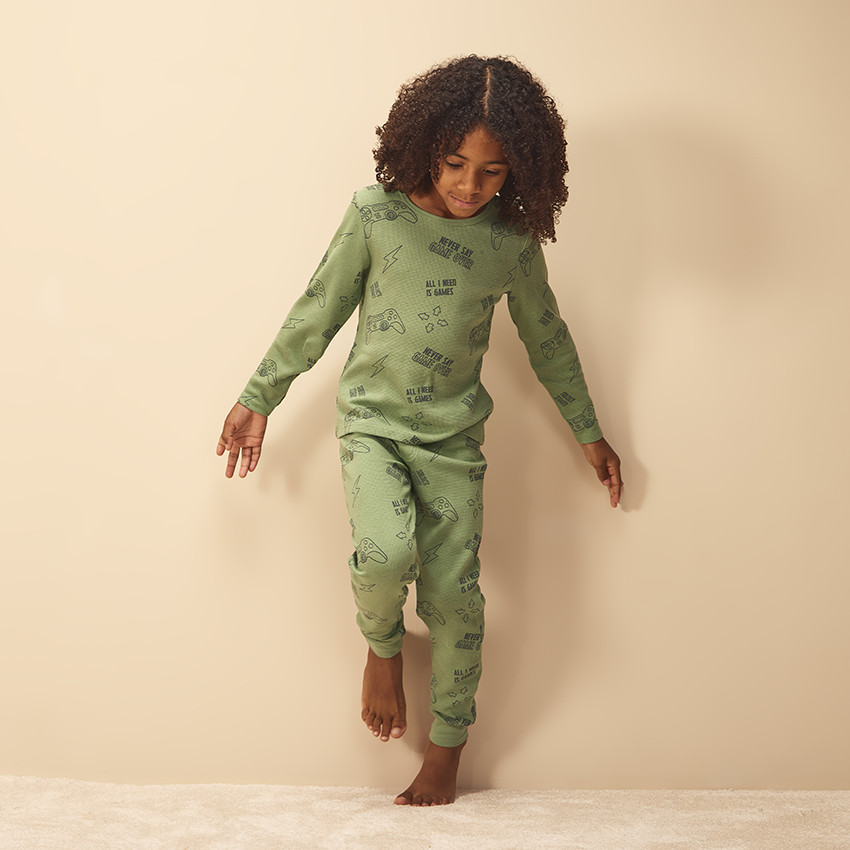 Pyjama 2 pi ces imprim jeux vid o pour gar on
