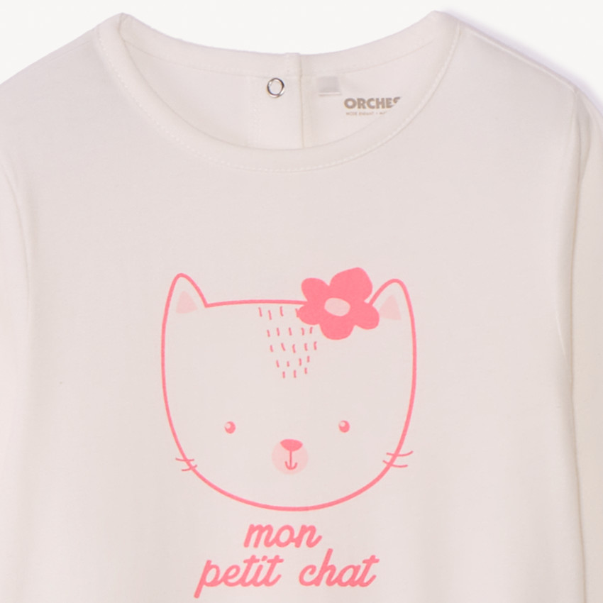 Pelele de jersey estampado para bebé niña  Additional Pelele de jersey estampado para bebé niña
