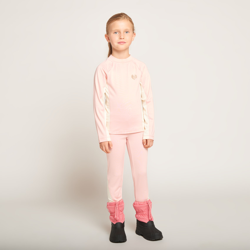 Caleçon long de ski bicolore pour fille  