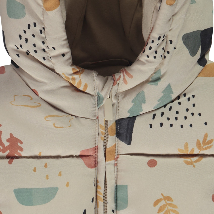 Chaleco acolchado con capucha y estampado para bebé niño 