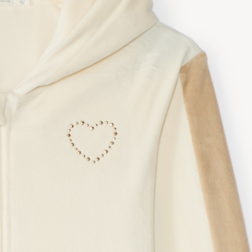 Conjunto de chándal de niña de terciopelo 