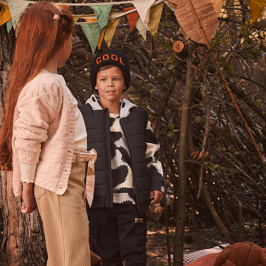 Sudadera de felpa con estampado original para niño 