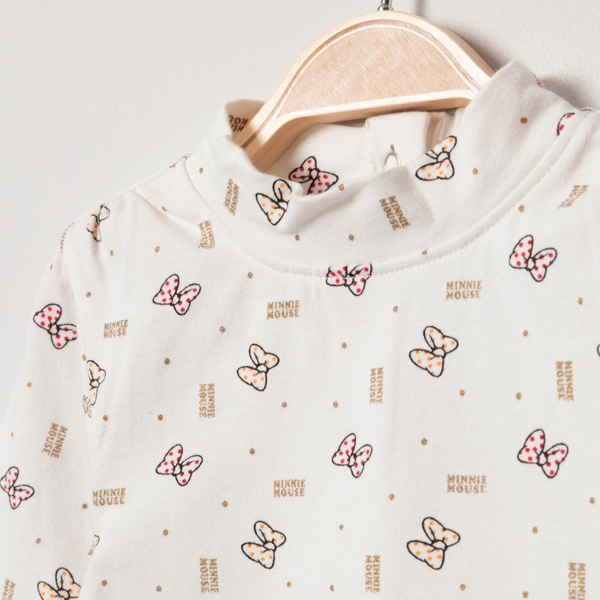 Suéter de cuello alto de algodón bio pestañeado nudos de Minnie Disney  Additional Suéter de cuello alto de algodón bio pestañeado nudos de Minnie Disney