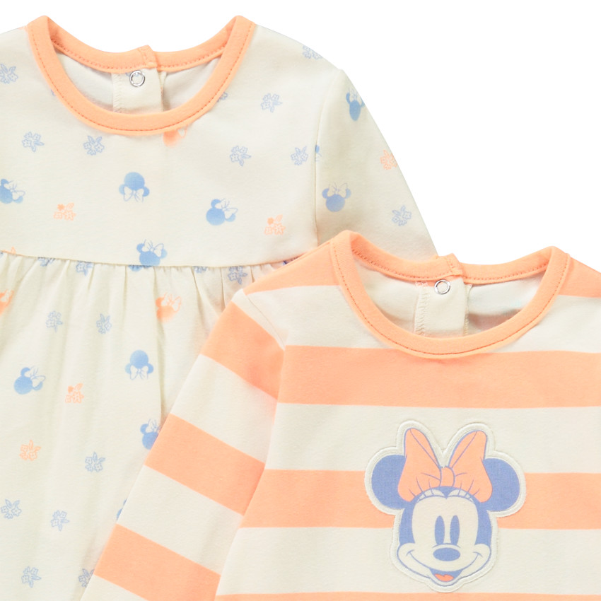 Lote de 2 peleles fantasía Minnie Disney para bebé niña 