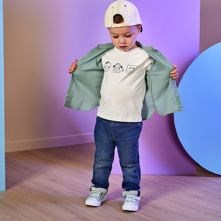 Camiseta de manga larga con estampado fantasía para bebé niño 