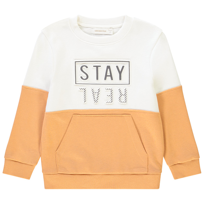 Sweat en molleton color block pour enfant garçon Main Sweat en molleton color block pour enfant garçon