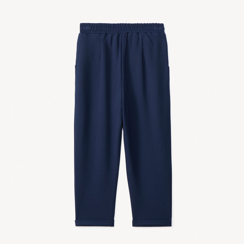 Pantalón de punto milano con botones decorativos para niña 