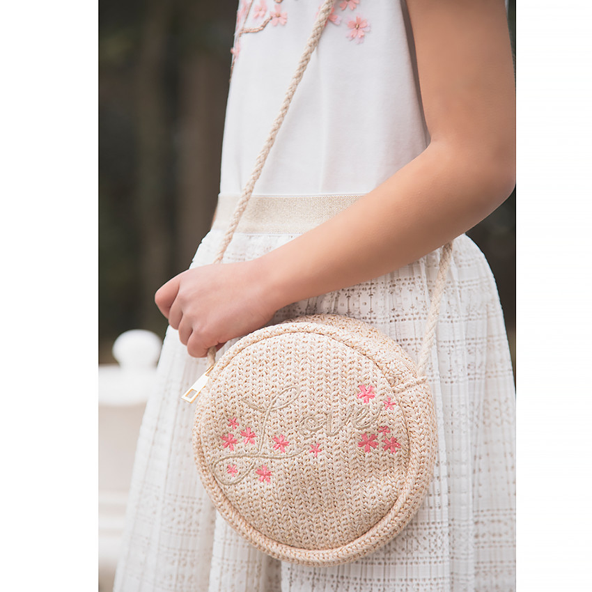 Bolso bandolera efecto paja y bordados  Additional Bolso bandolera efecto paja y bordados