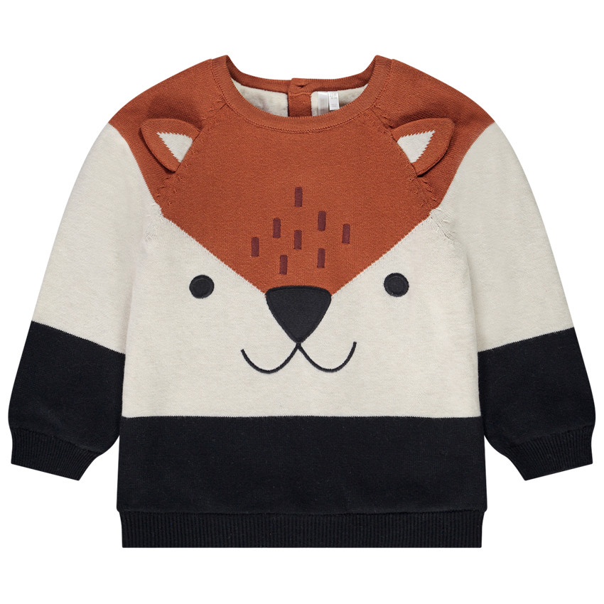 Suéter de punto efecto colorblock para bebé niño 