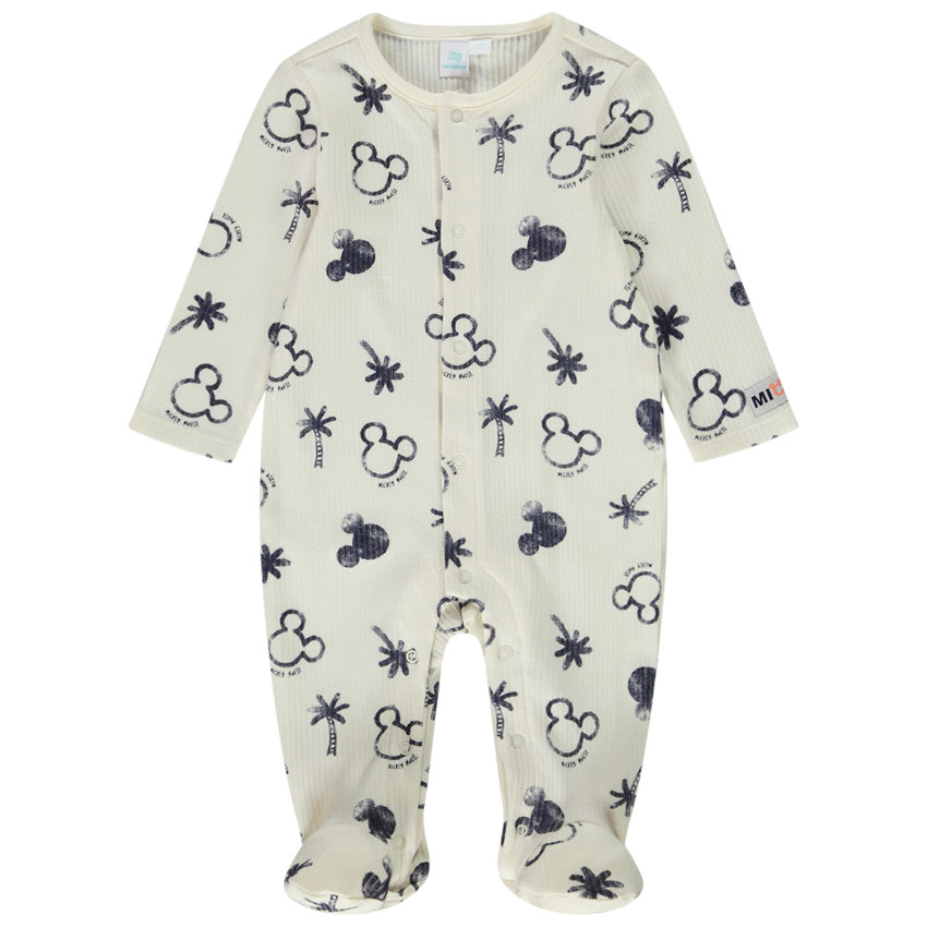 Pelele estampado de Mickey Disney para bebé niño con diferentes aperturas según la edad 
