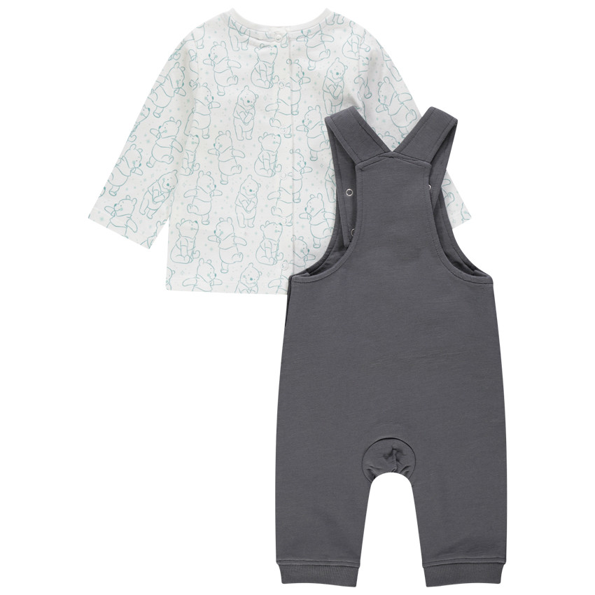 Ensemble t-shirt manches longues imprimé Winnie l'Ourson Disney et salopette  
