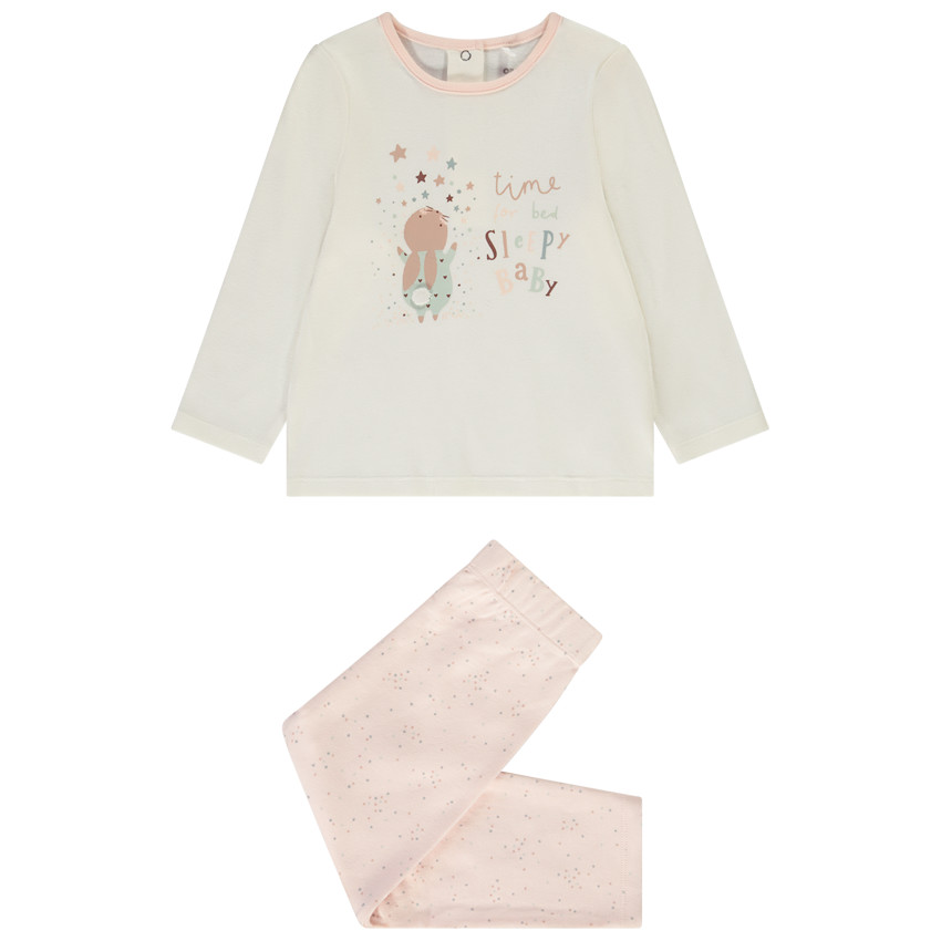 Pijama de 2 piezas en interlock Sleepy Baby para bebé niña 