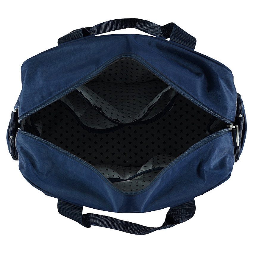 Bolso cambiador de poliéster con bolsillos y funda isotérmica con cremallera 