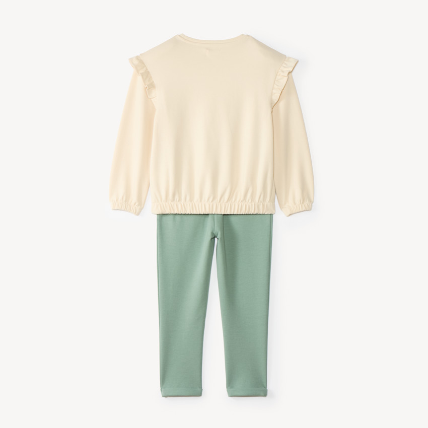 Conjunto de deporte para niña con lentejuelas y brillos 