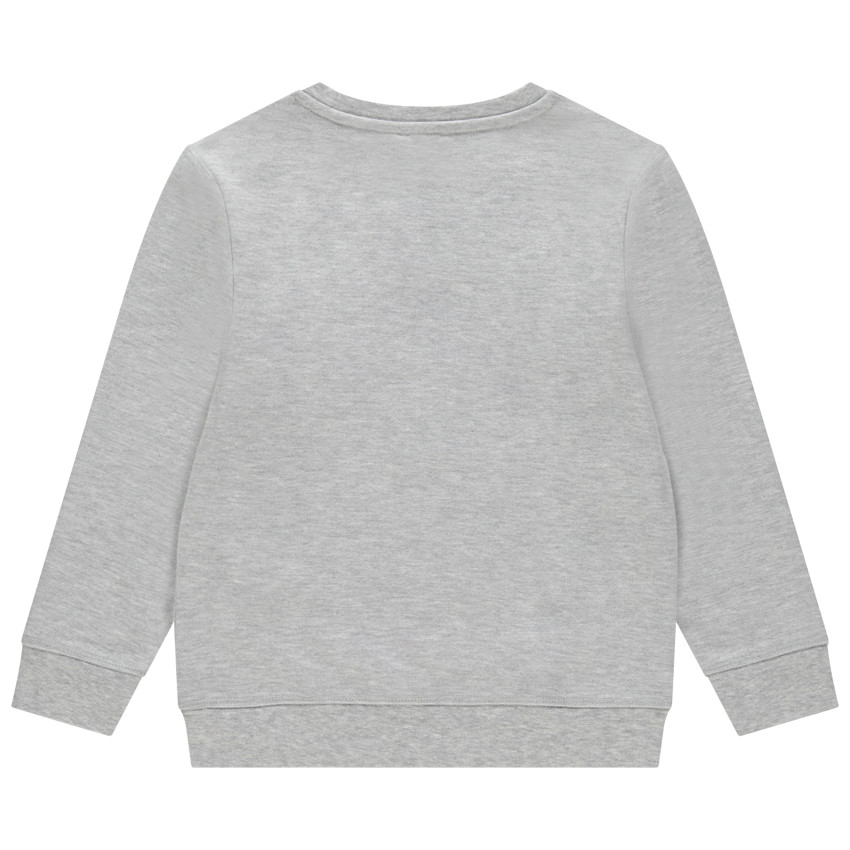 Sudadera felpa texto con relieve 