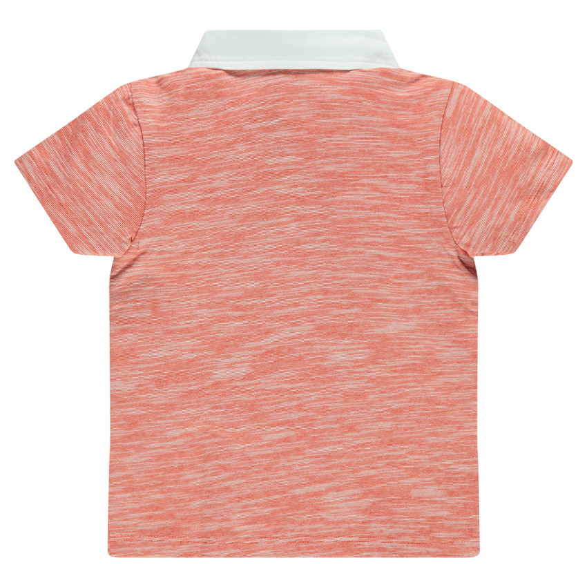 Polo manches courtes avec lapin indien printé et poche 