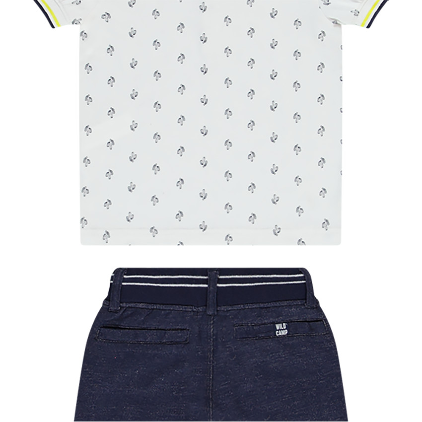 Ensemble de plage polo + bermuda pour garçon 