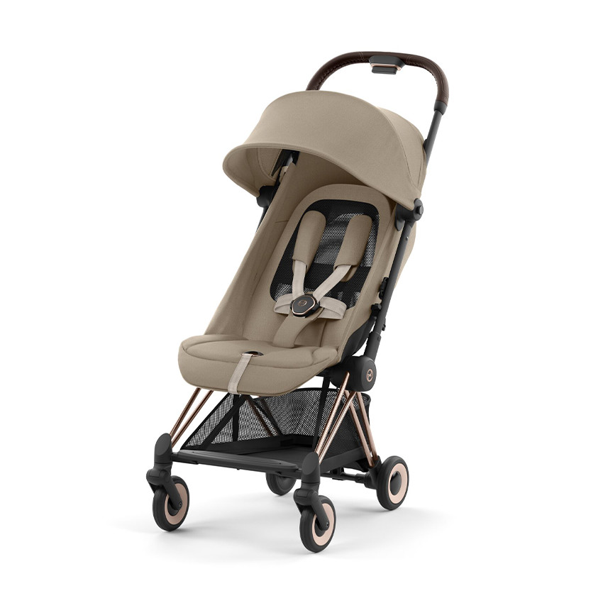 Poussette ultra-compacte Coya rosegold/cozy beige 