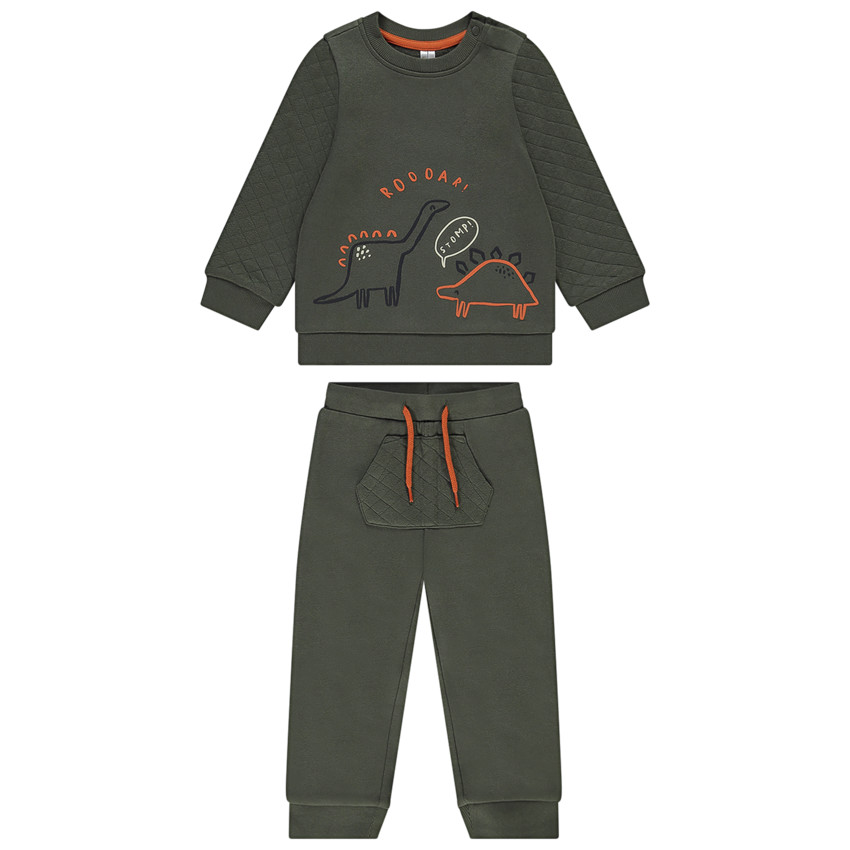 Ensemble 2 pièces en molleton print fantaisie pour garçon 