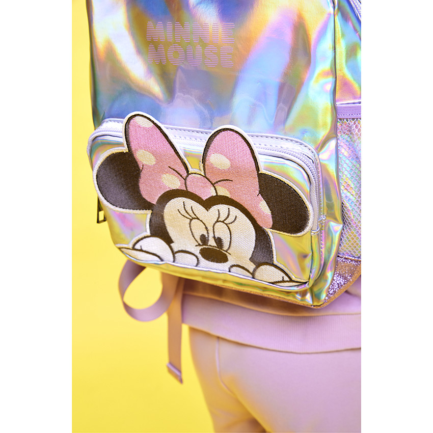 Sac à dos effet iridescent patch Minnie Disney pour fille 