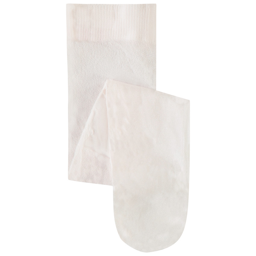 Medias finas de punto brillante para niña 