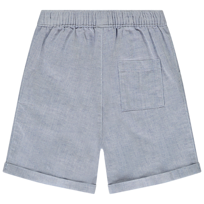 Bermudas de popelina con efecto jaspeado para bebé niño 