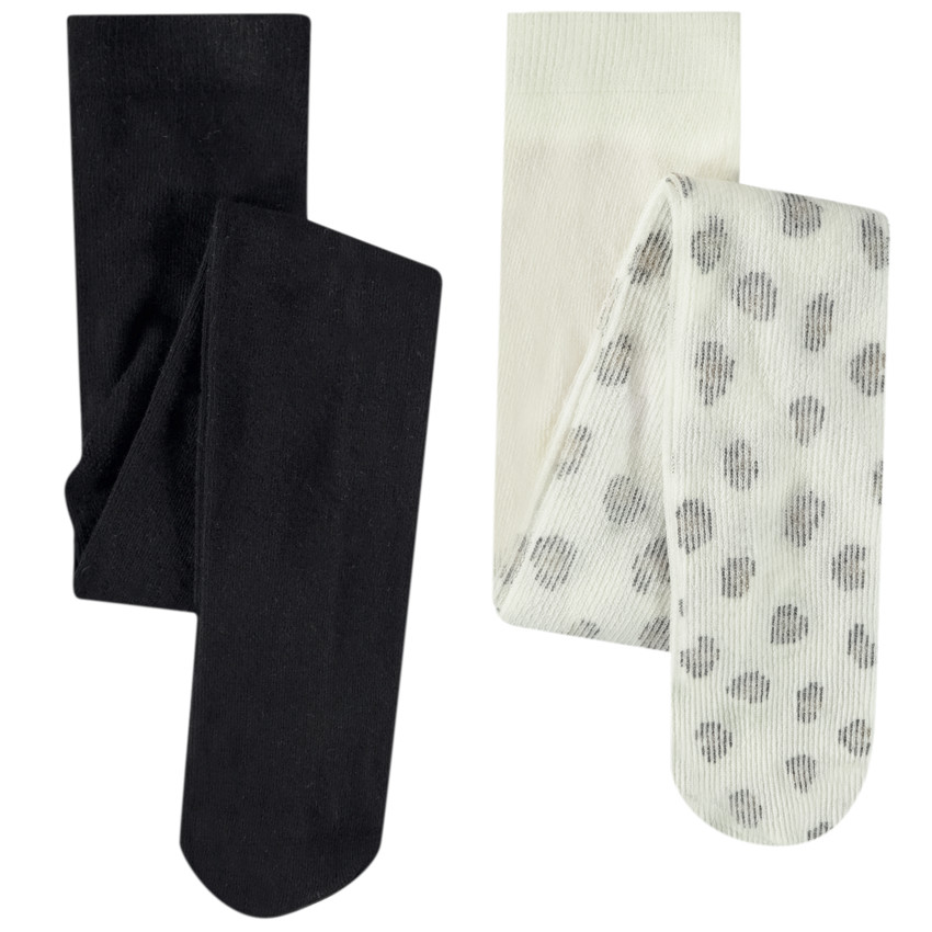 Lote de 2 leotardos gruesos de fantasía para niña 