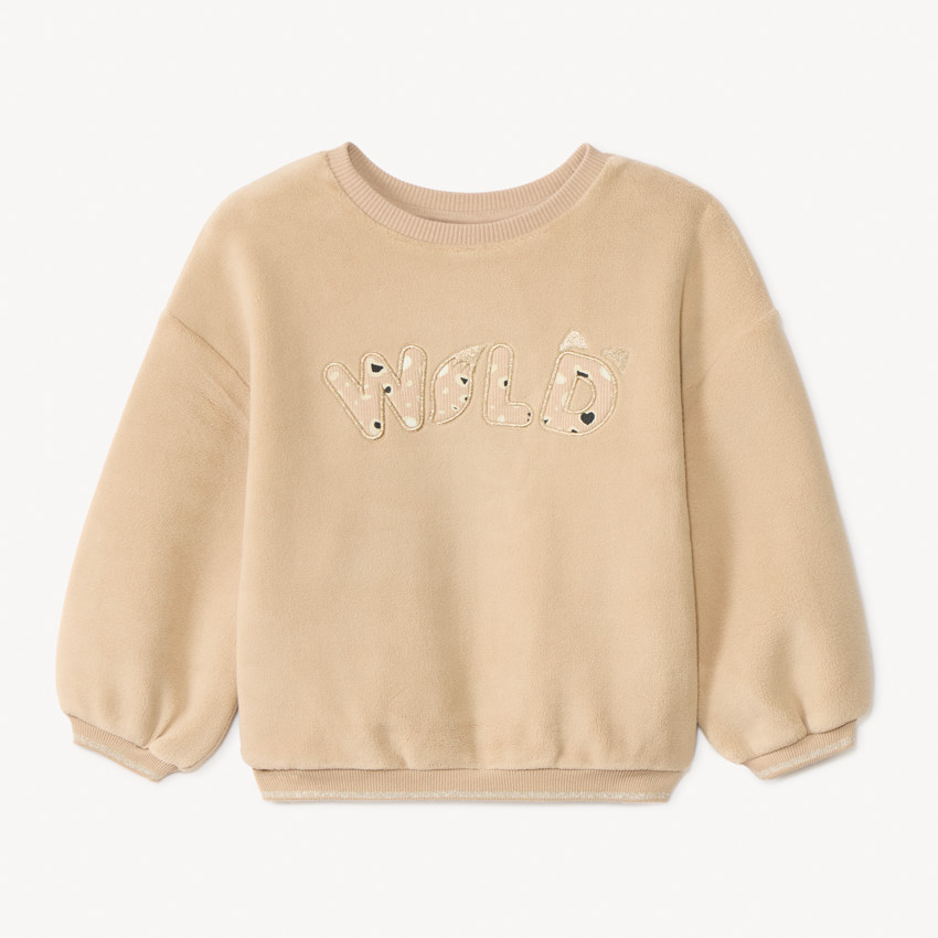 Sudadera de felpa oversize para bebé niña 