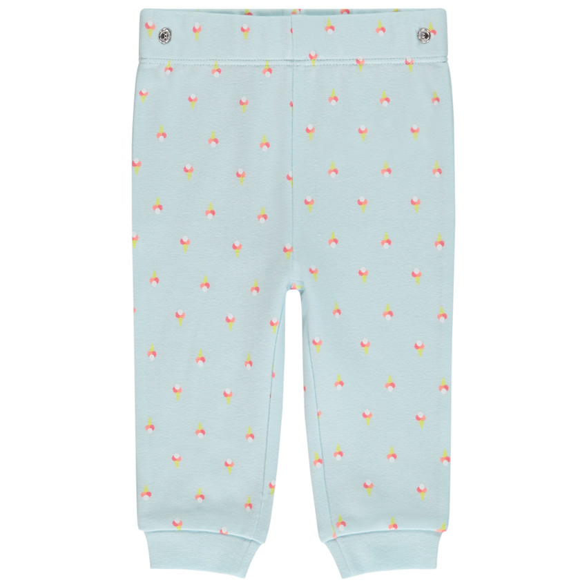 Set pijama 2 piezas puff print helado con purpurina para bebé niña 