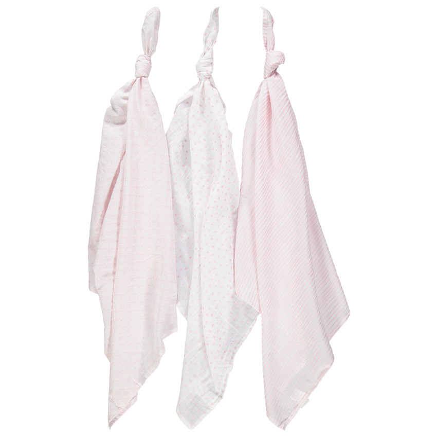 Pack de 3 muselinas motivos gráficos 