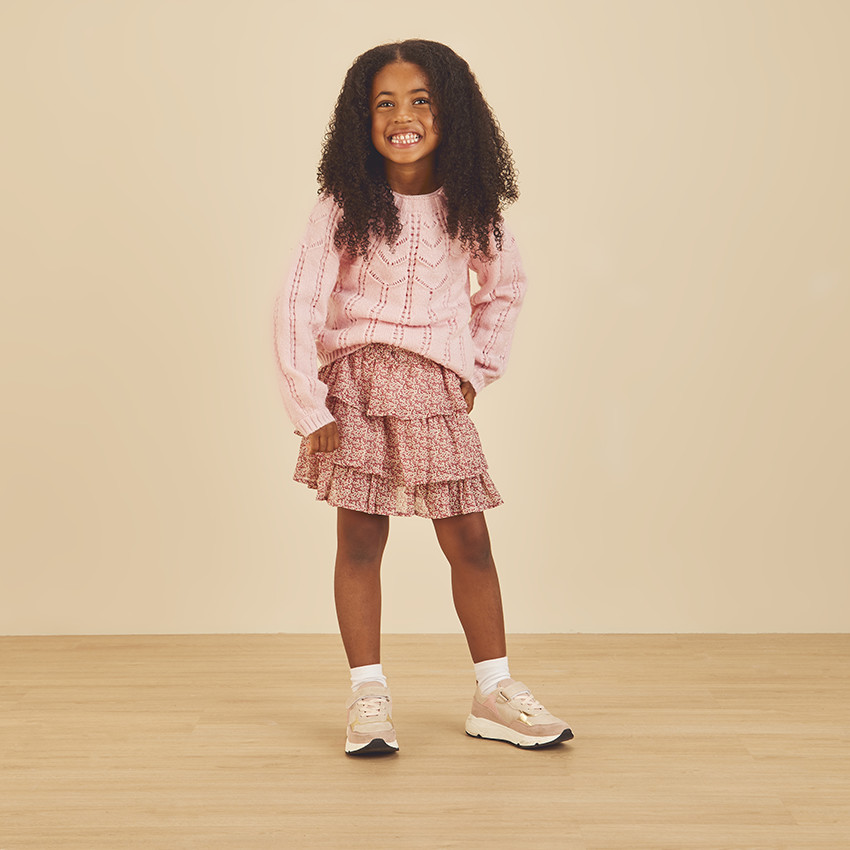 Jersey calado para niña 