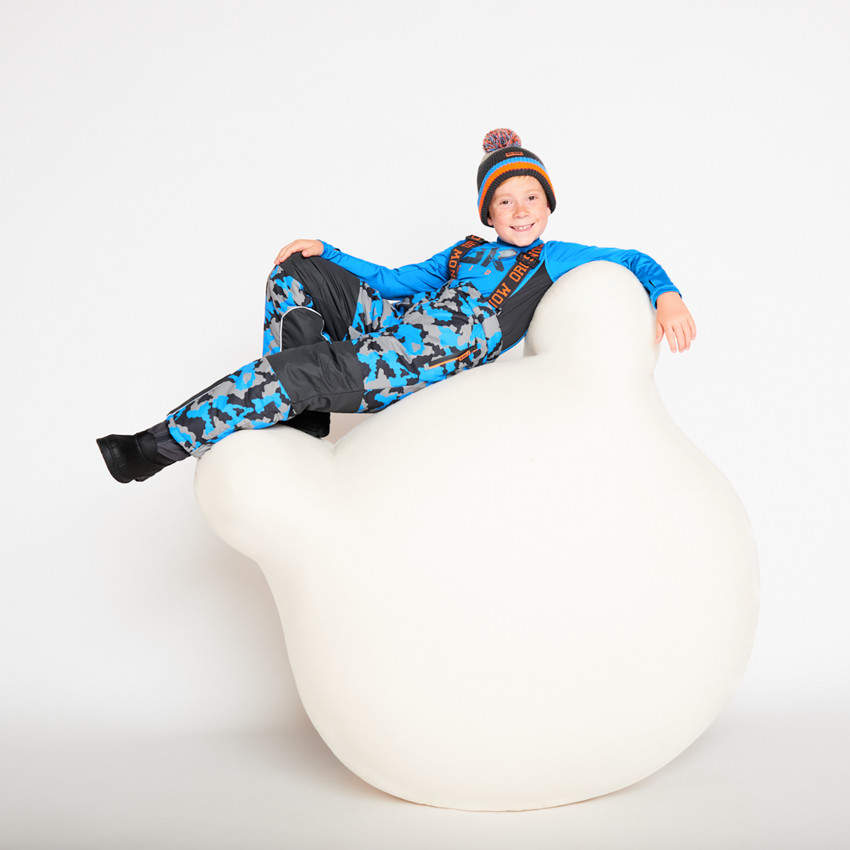 Sous-pull de ski à col montant pour garçon 