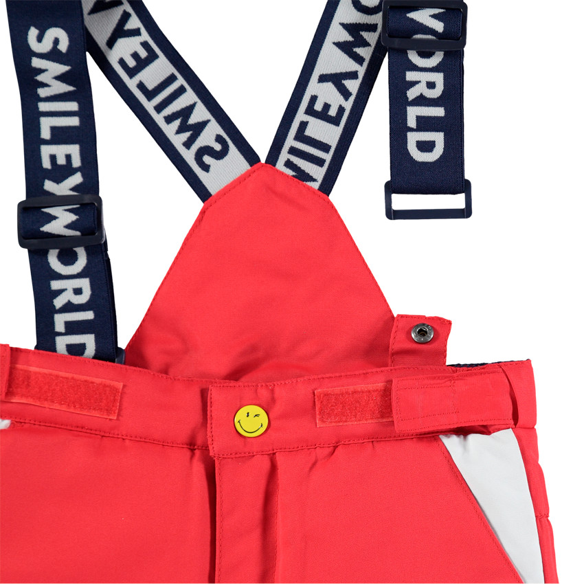 Pantalón de esquí impermeable con tirantes y bordados Smiley  Additional Pantalón de esquí impermeable con tirantes y bordados Smiley