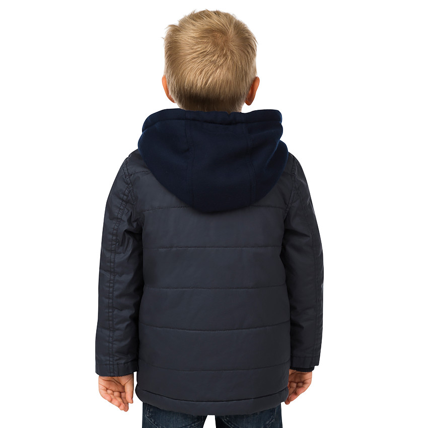 Caban de Twill efecto encerado con capucha de felpa 