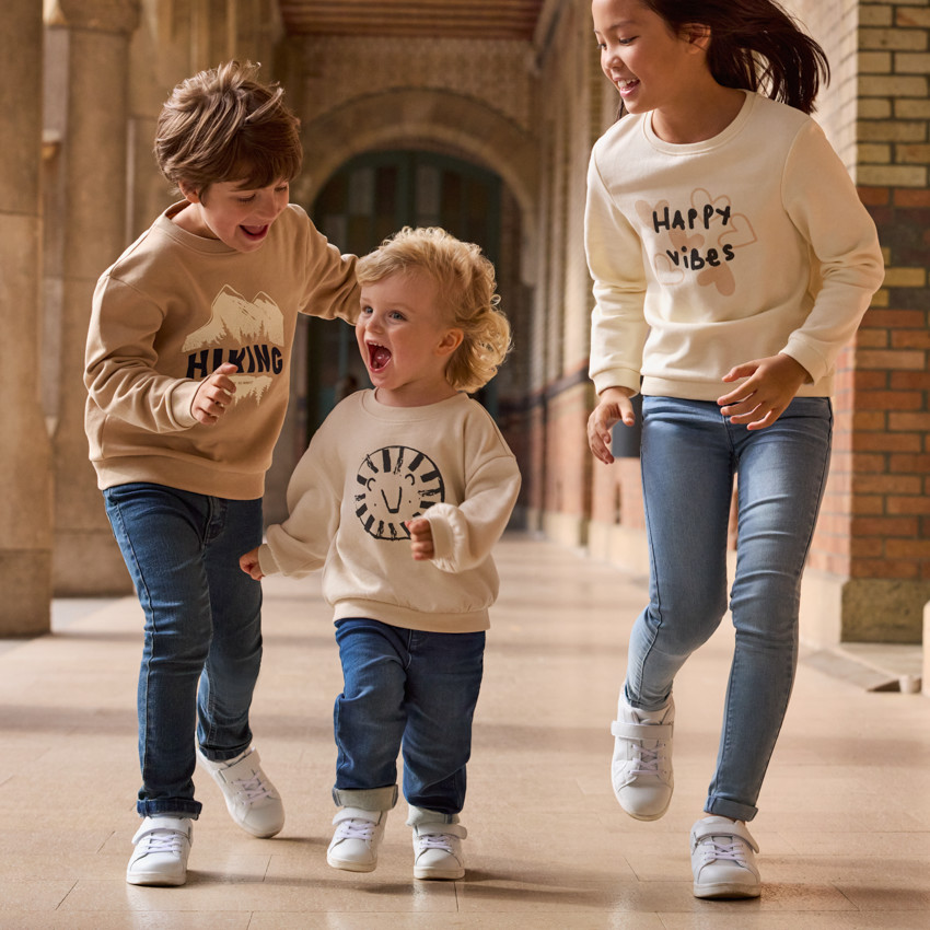 Sudadera de felpa oversize estampada para bebé niño 