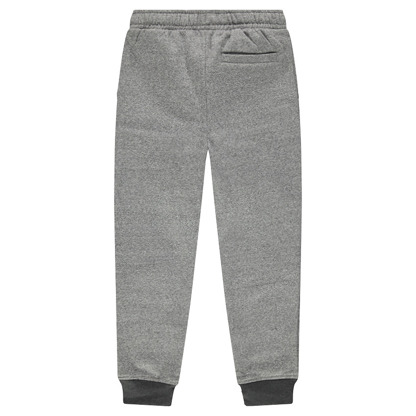 Pantalón de jogging de muletón asargado con cremallera en los tobillos 