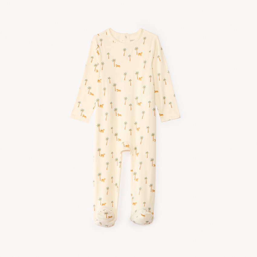 Lote de 3 pijamas de motivos de sabana para bebé niño con aperturas diferentes según la edad. 